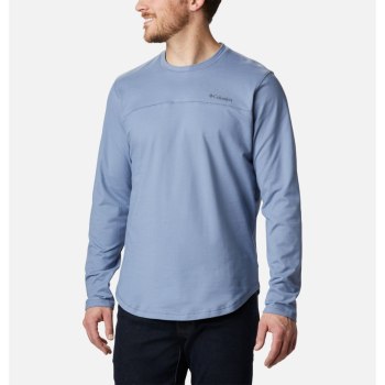 Columbia Muške Majice S Kapuljačom - Rugged Ridge Long Sleeve Crew Plave Sive | EYTA-79032